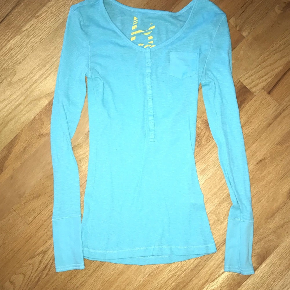 Teal blue long sleeve shirt!